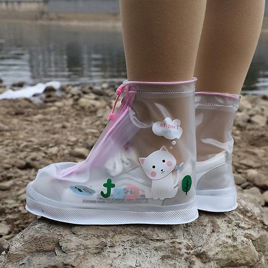 Ochraniacze na buty zasuwane ze wzorkiem Ochraniacze na buty zasuwane ze wzorkiem Biały Kotek