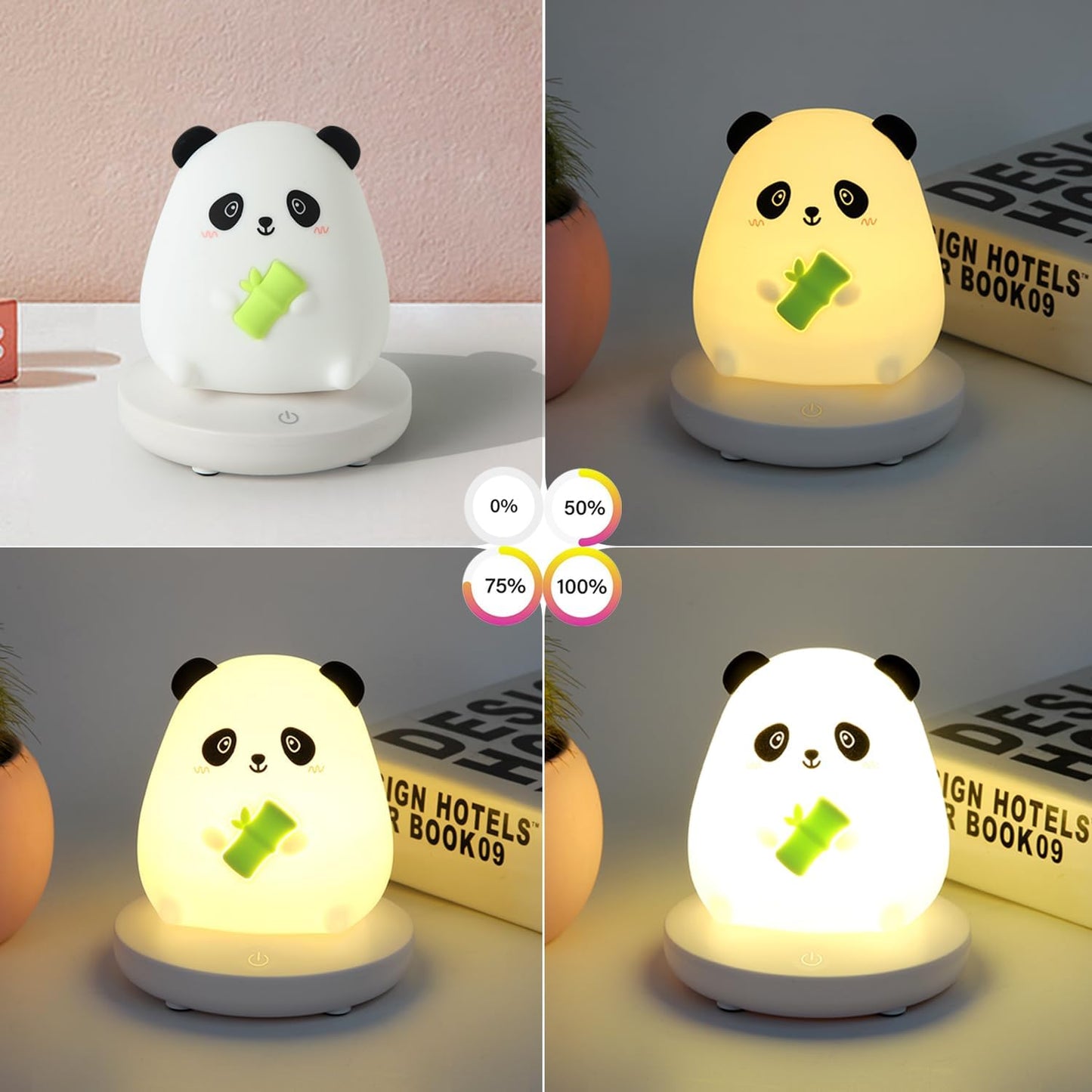 Lampka LED w kształcie misia pandy - Miziu.pl