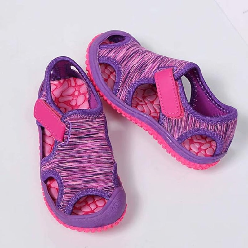 Buty niemowlęce sandałki z elastyczną podeszwą - Miziu.pl