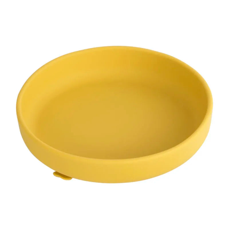 Silikonowy talerzyk z przyssawką Silikonowy talerzyk z przyssawką Żółty 17x17cm