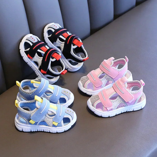 Buty dziewczęce sportowe sandałki z miękką podeszwą Buty dziewczęce sportowe sandałki z miękką podeszwą
