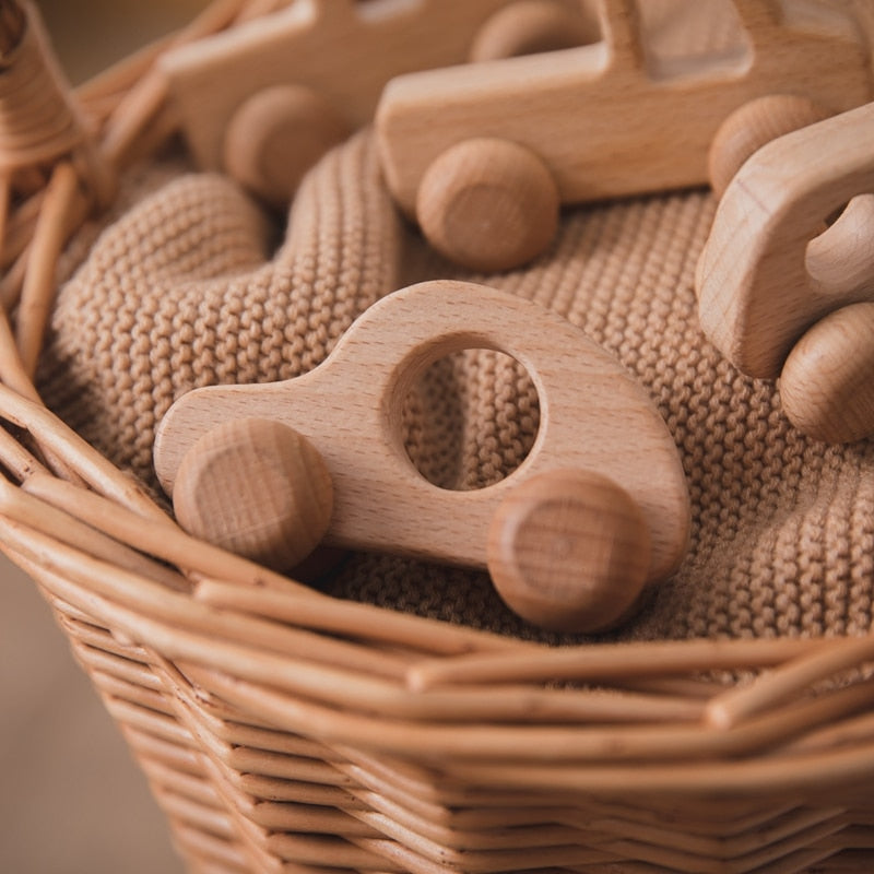 Zabawka Montessori drewniana pojazdy Zabawka Montessori drewniana pojazdy