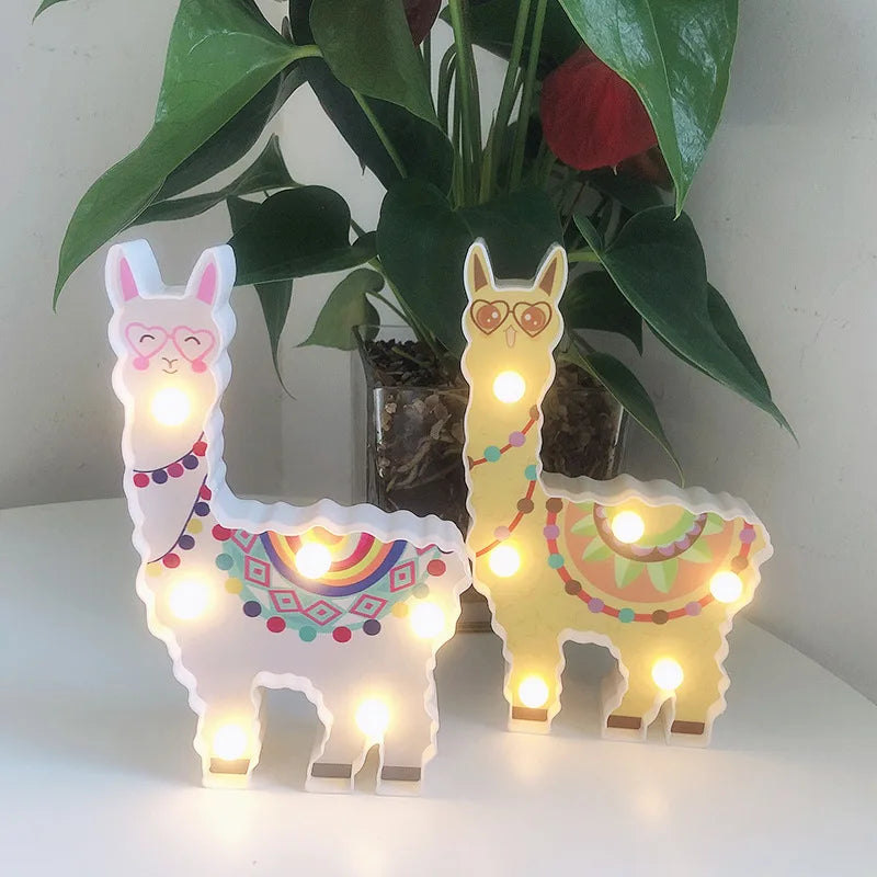 Lampka LED w kształcie alpaki - Miziu.pl