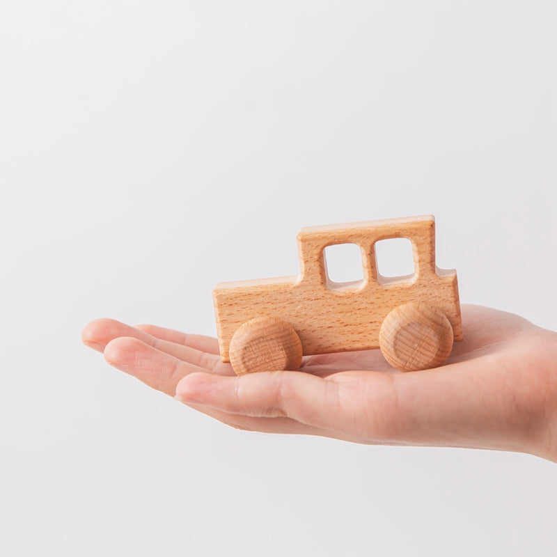 Zabawka Montessori drewniana pojazdy Furgonetka