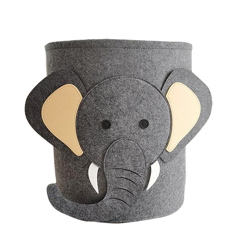 Składany kosz na zabawki z motywem zwierząt Słoń