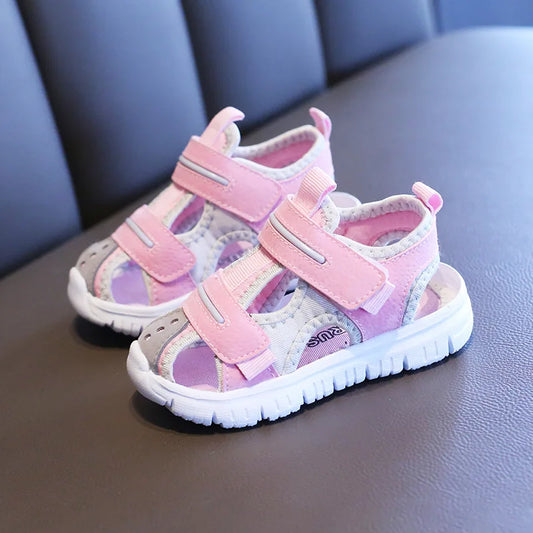 Buty dziewczęce sportowe sandałki z miękką podeszwą Buty dziewczęce sportowe sandałki z miękką podeszwą