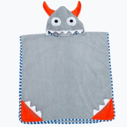 Ponczo kąpielowe dla dziecka z kapturem motyw zwierzątka Ponczo kąpielowe dla dziecka z kapturem motyw zwierzątka