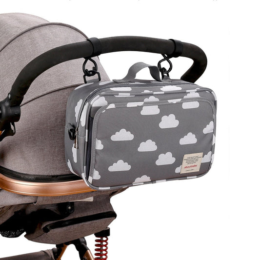 Torba dla mam z uchwytem na wózek w szarych kolorach Torba dla mam z uchwytem na wózek w szarych kolorach