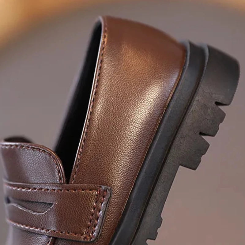 Buty chłopięce skórzane mokasyny - Miziu.pl
