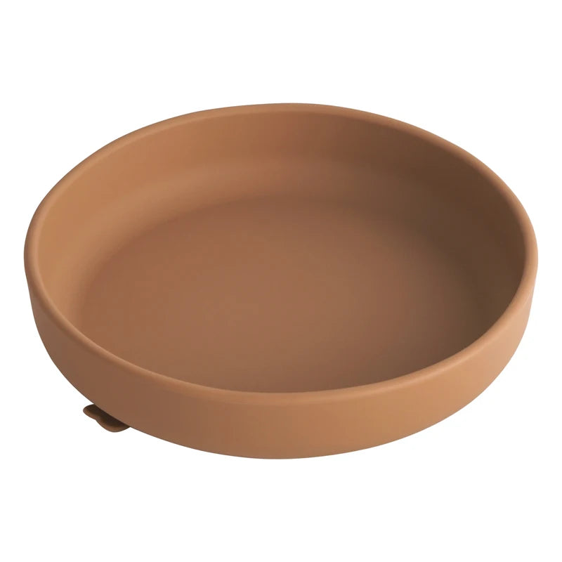 Silikonowy talerzyk z przyssawką Silikonowy talerzyk z przyssawką Brązowy 17x17cm