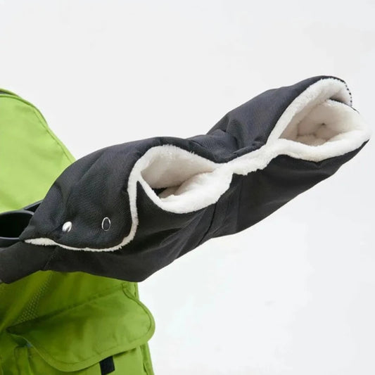 Ocieplana mufka na dwie ręce do wózka Ocieplana mufka na dwie ręce do wózka