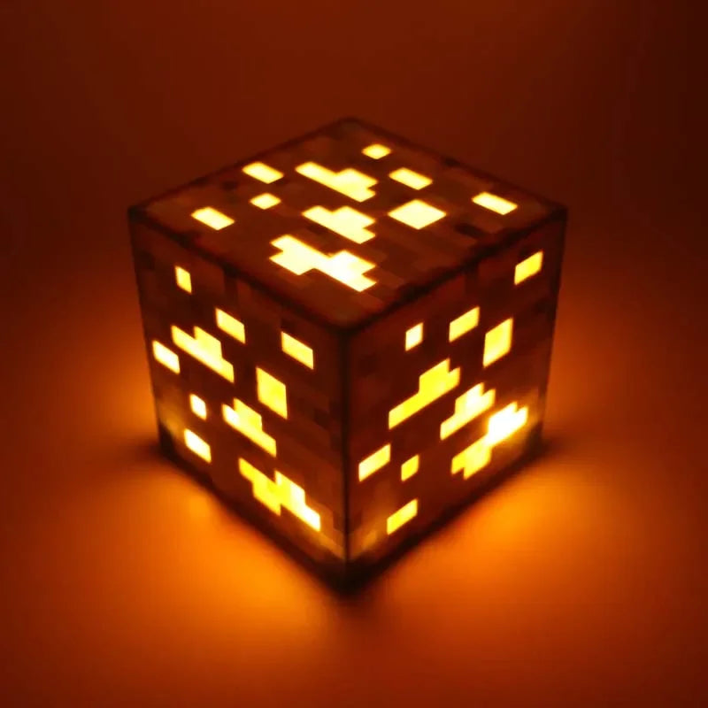 Dekoracyjna lampka nocna Minecraft LED - blok Żółty