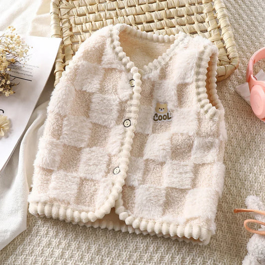 Polarowy bezrękawnik dziewczęcy Polarowy bezrękawnik dziewczęcy