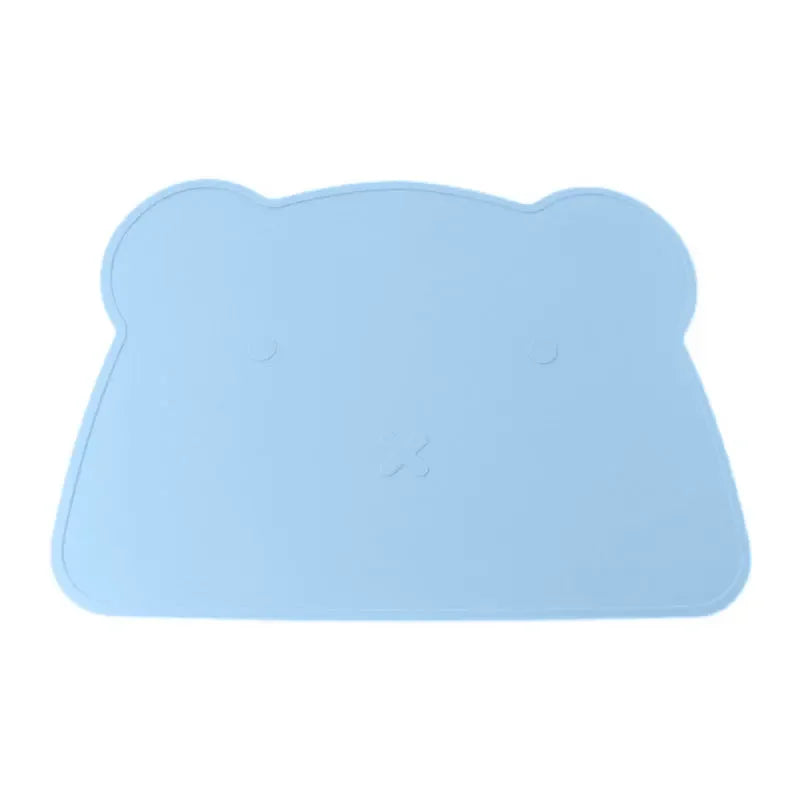 Silikonowa podkładka na stół w kształcie misia Silikonowa podkładka na stół w kształcie misia Błękitny 36x26cm