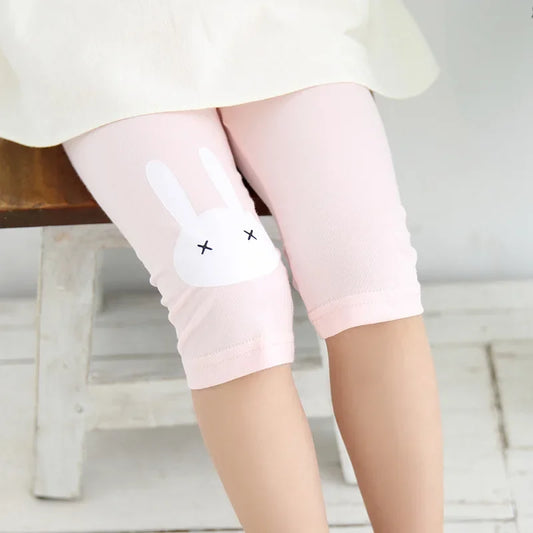 Szorty dziewczęce legginsy z króliczkiem Szorty dziewczęce legginsy z króliczkiem Różowy