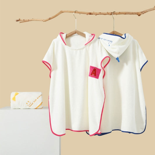 Ręcznik plażowy typu ponczo z kapturem biały Ręcznik plażowy typu ponczo z kapturem biały