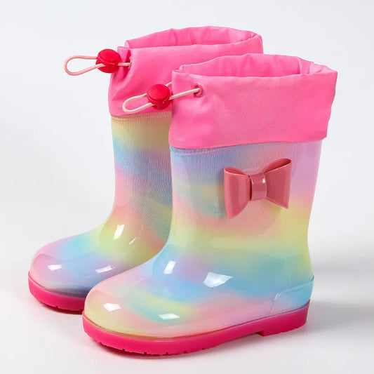 Kalosze dziecięce ze długie ze ściągaczem Kalosze dziecięce ze długie ze ściągaczem