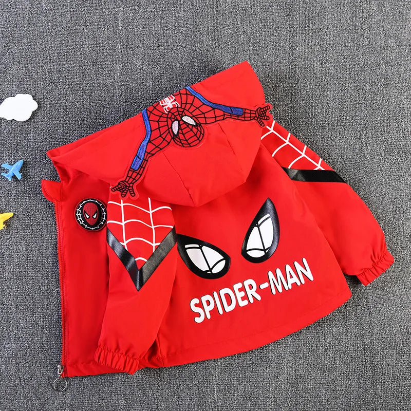 Kurtka chłopięca ze Spidermanem Czerwony