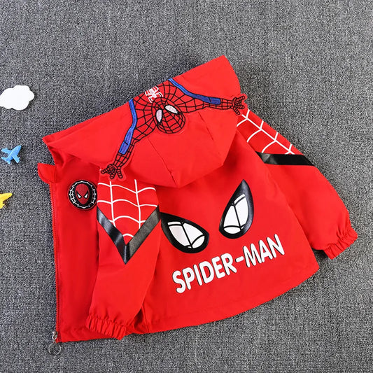 Kurtka chłopięca ze Spidermanem Kurtka chłopięca ze Spidermanem Czerwony
