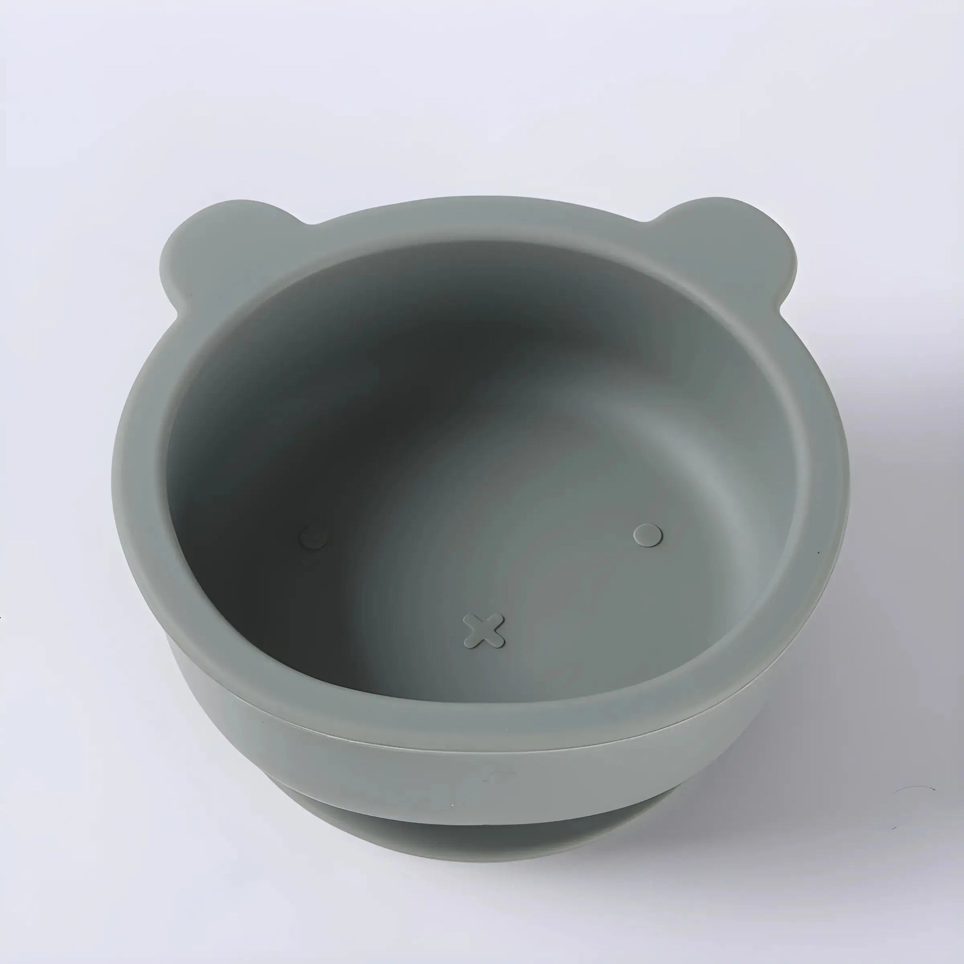 Silikonowa miseczka okrągła z uszkami misia Silikonowa miseczka okrągła z uszkami misia Zielony 14x14cm
