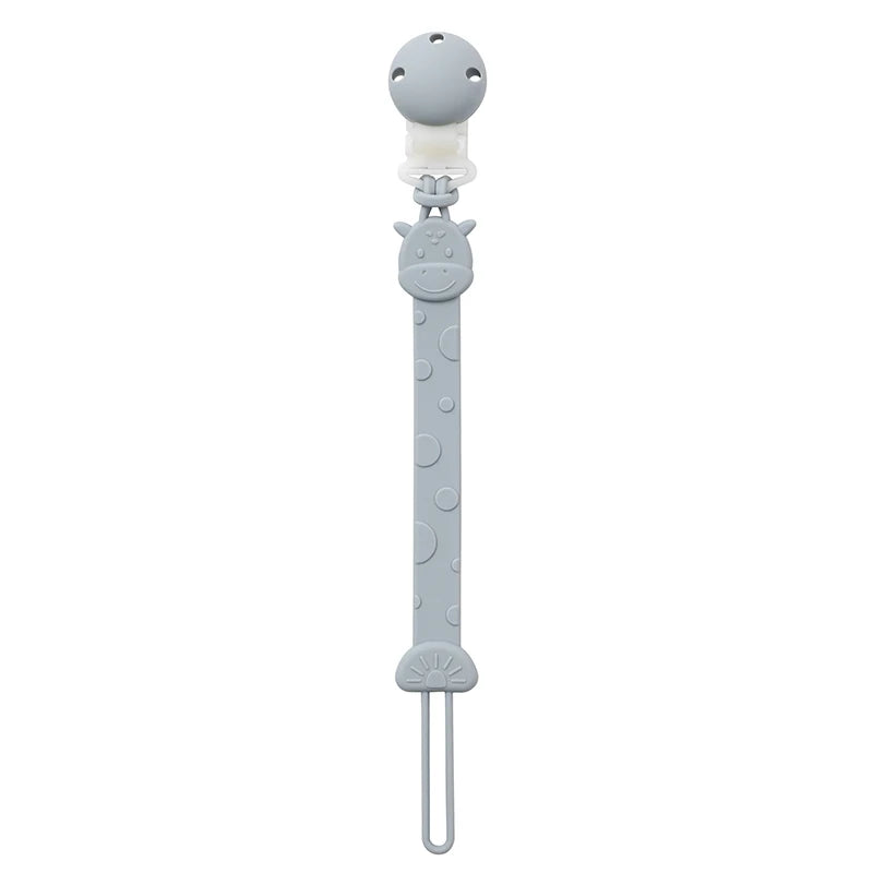 Zawieszka do smoczka silikonowa w kształcie żyrafy Niebieski 26cm