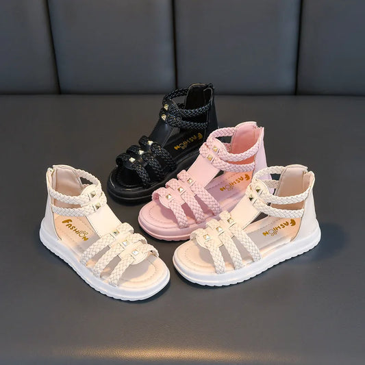 Buty dziewczęce sandałki za kostkę Buty dziewczęce sandałki za kostkę