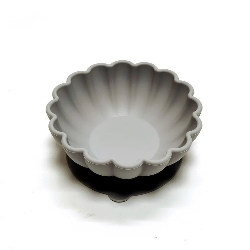 Silikonowa miseczka w kształcie kwiatka Silikonowa miseczka w kształcie kwiatka Szary 11.5x4.5cm