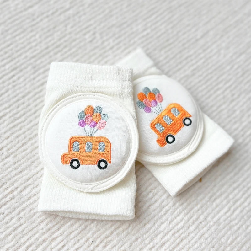 Ochraniacze na kolana z poduszką w urocze wzory Biały Samochód Uniwersalny