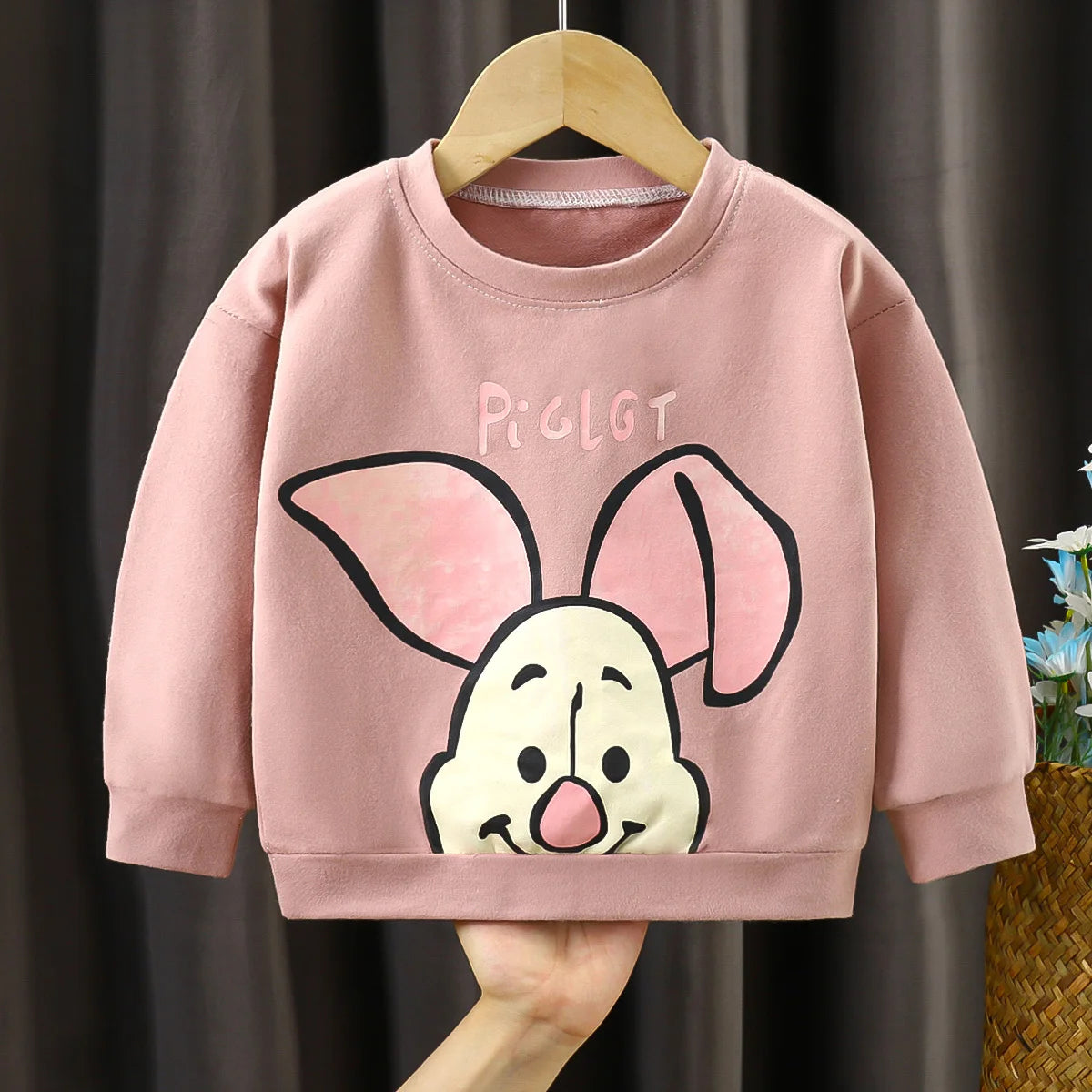 Bluza niemowlęca z postaciami z bajki Kubuś Puchatek Różowy