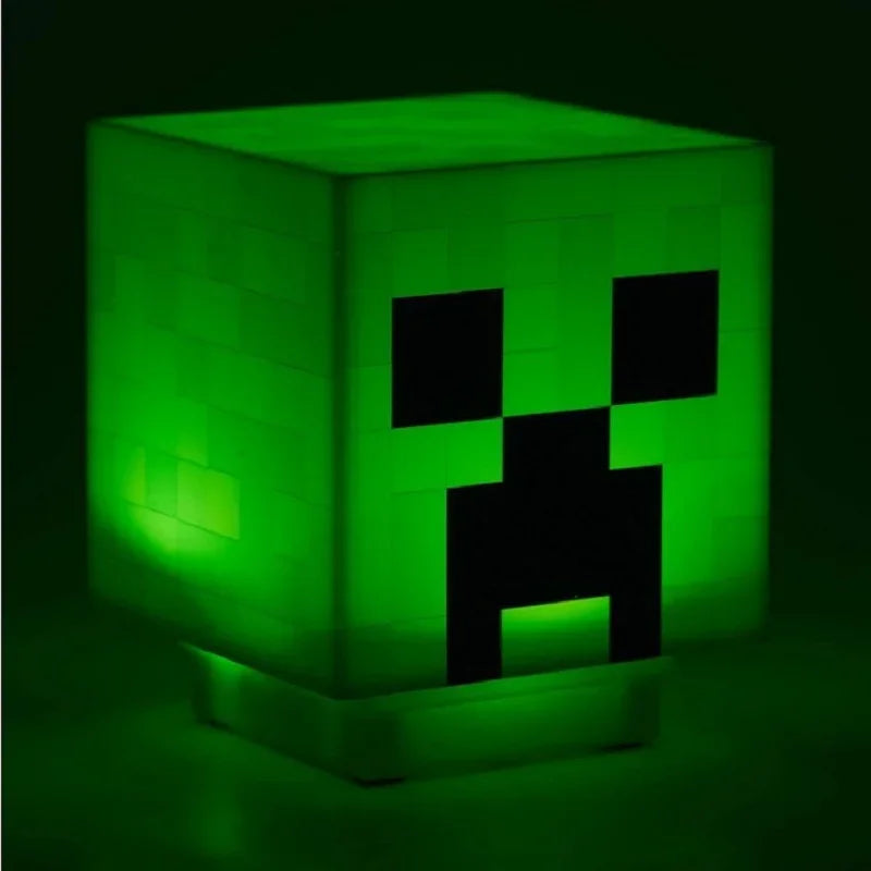 Dekoracyjna lampka nocna Minecraft Creeper LED Zielony
