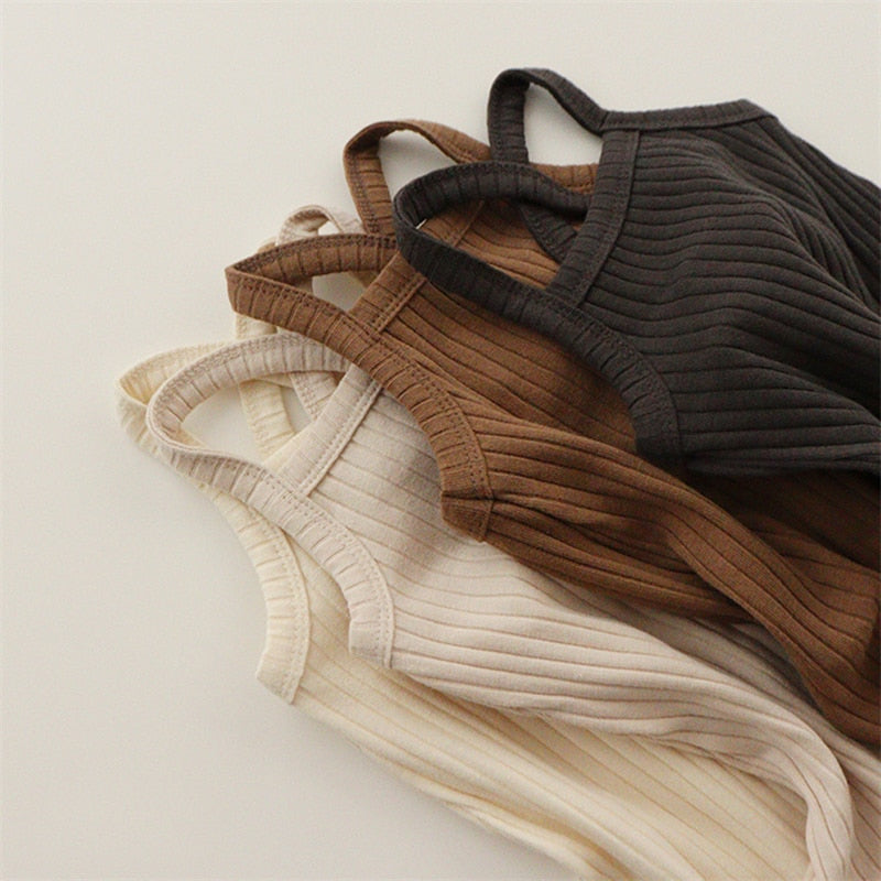 Piżama dziewczęca krótki komplet prążkowany