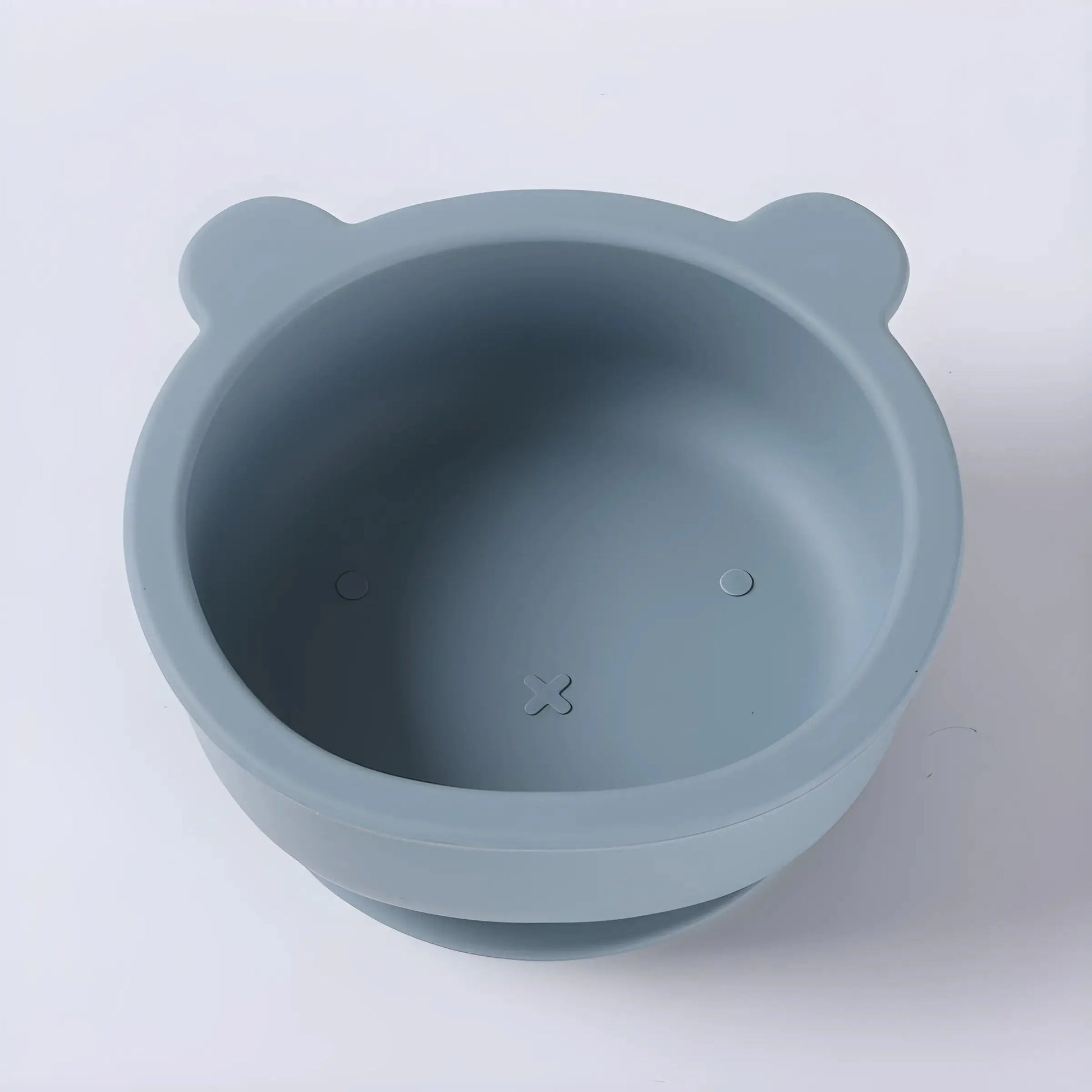 Silikonowa miseczka okrągła z uszkami misia Silikonowa miseczka okrągła z uszkami misia Niebieski 14x14cm