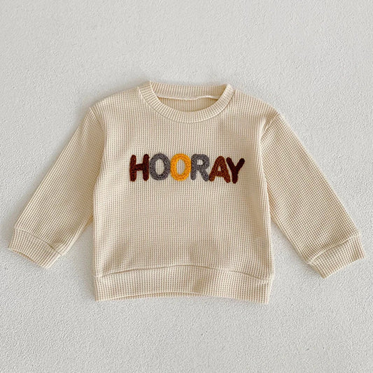 Bluza chłopięca z haftem w jesiennych kolorach Bluza chłopięca z haftem w jesiennych kolorach