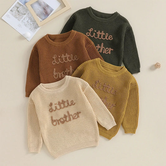 Sweter niemowlęcy dla młodszego braciszka Sweter niemowlęcy dla młodszego braciszka