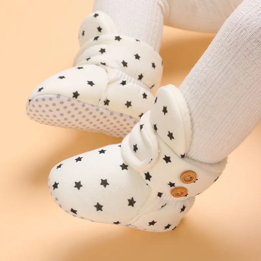 Buciki zimowe w gwiazdki Buciki zimowe w gwiazdki