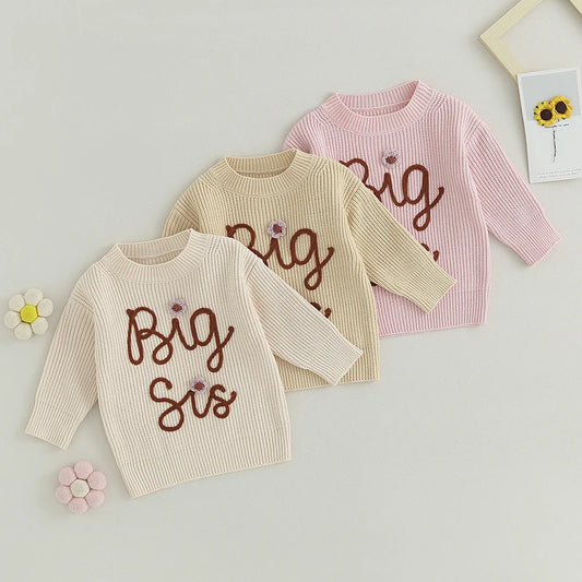 Sweter niemowlęcy dla starszej siostry Sweter niemowlęcy dla starszej siostry
