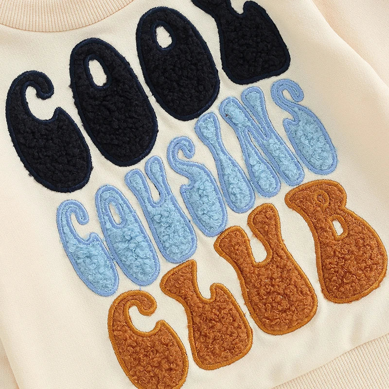 Bluza niemowlęca typu crewneck z kolorowym napisem - Miziu.pl