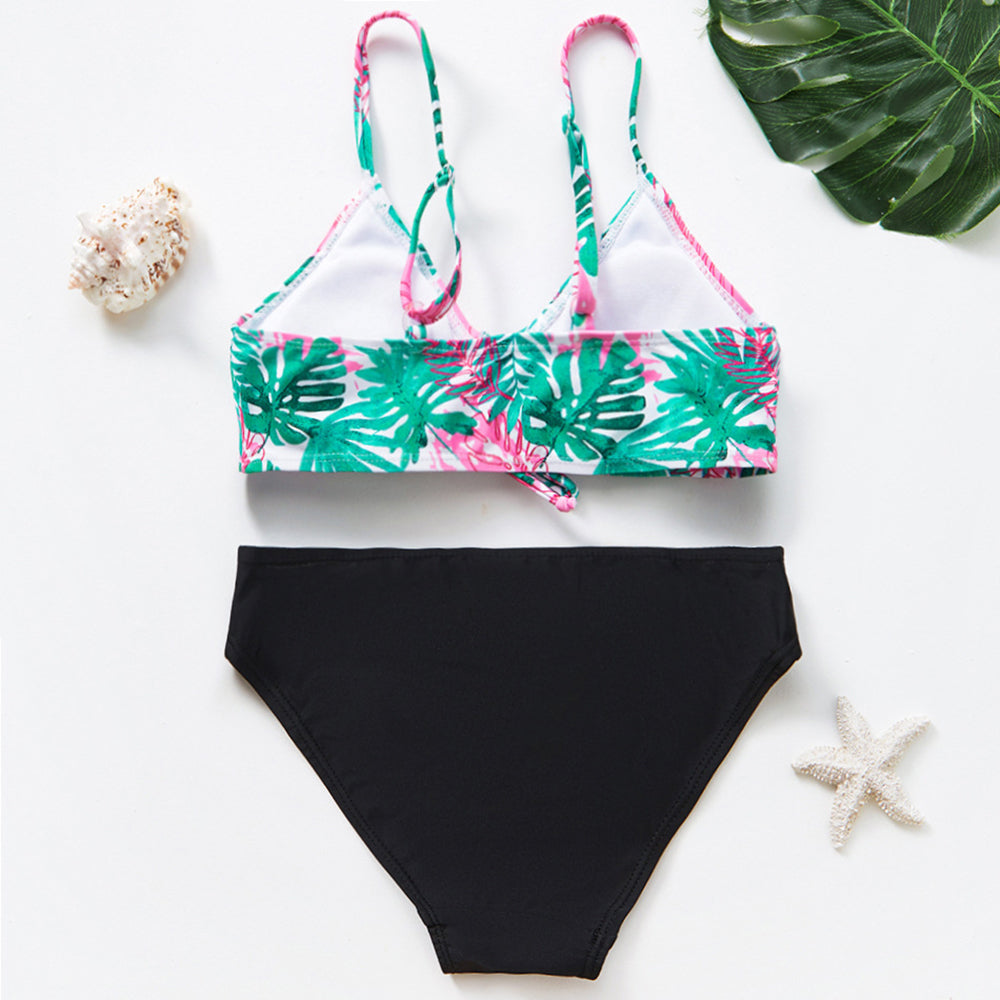 Uroczy dwuczęściowy strój kąpielowy dla dziewczynek w monstery