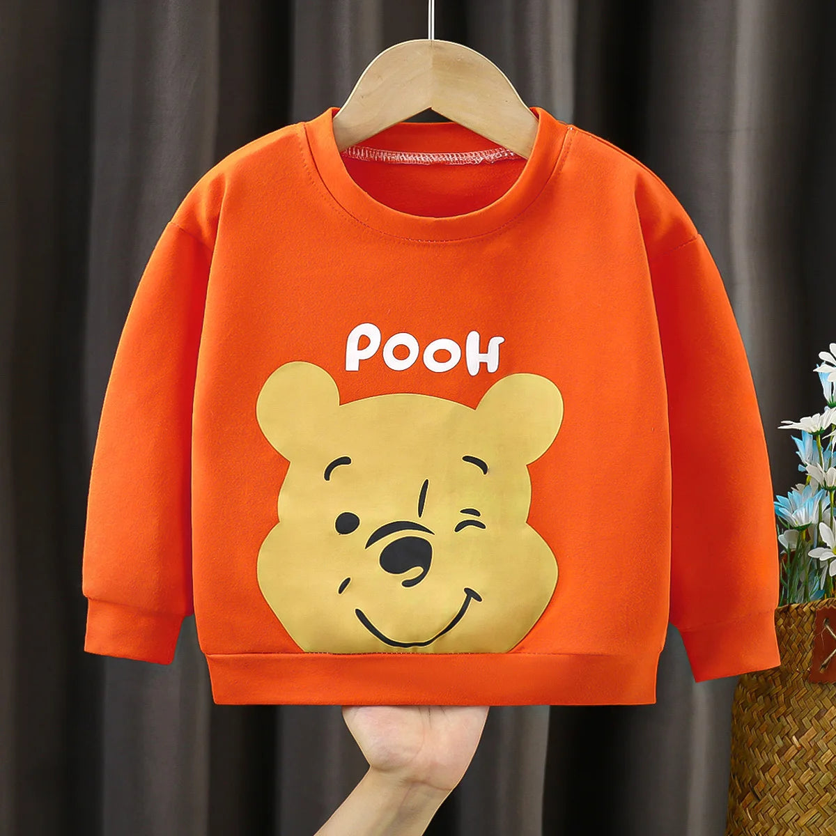 Bluza niemowlęca z postaciami z bajki Kubuś Puchatek Pomarańczowy
