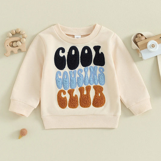Bluza niemowlęca typu crewneck z kolorowym napisem Bluza niemowlęca typu crewneck z kolorowym napisem Beżowy
