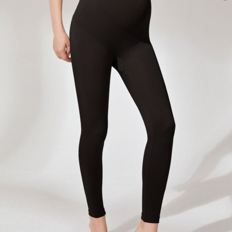 Legginsy ciążowe w jednolitych kolorach - Miziu.pl