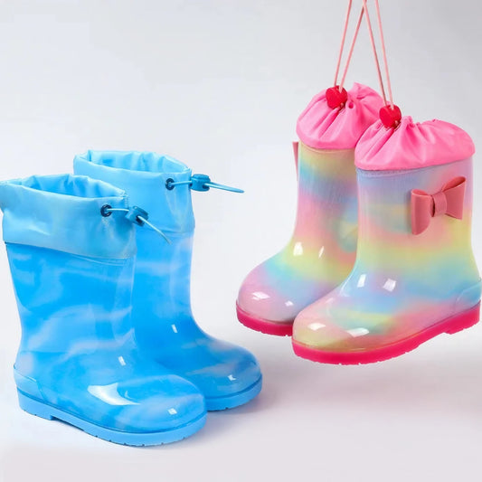 Kalosze dziecięce ze długie ze ściągaczem Kalosze dziecięce ze długie ze ściągaczem