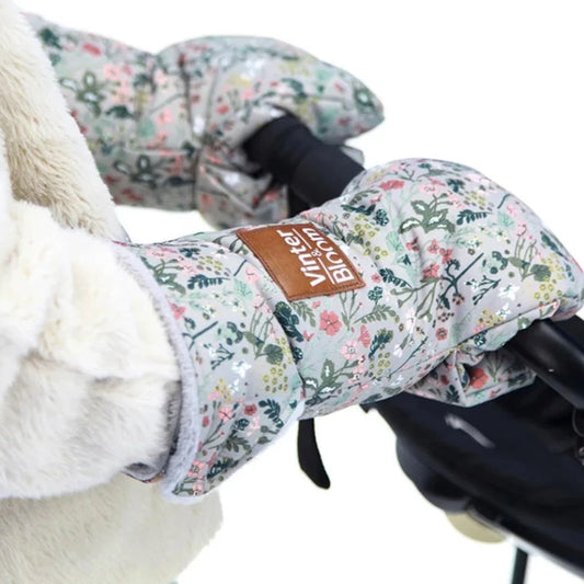 Ciepłe rękawice do wózka we wzory Ciepłe rękawice do wózka we wzory