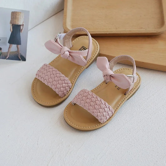 Buty dziewczęce sandały z kokardką Buty dziewczęce sandały z kokardką