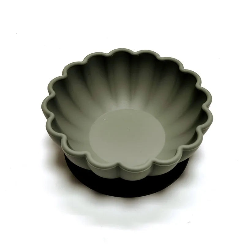 Silikonowa miseczka w kształcie kwiatka Silikonowa miseczka w kształcie kwiatka Zielony 11.5x4.5cm