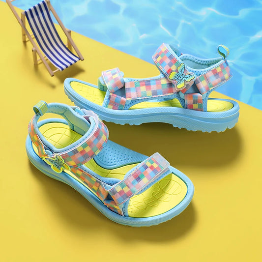 Buty dziewczęce kolorowe sandałki Buty dziewczęce kolorowe sandałki