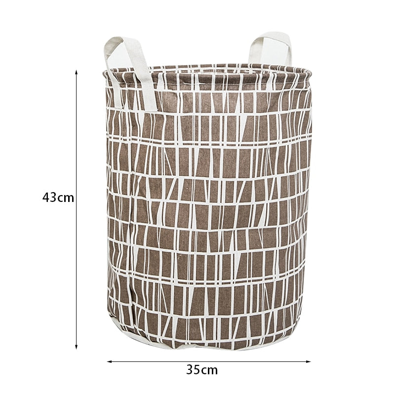 Składany kosz do przechowywania we wzory Składany kosz do przechowywania we wzory Brązowy