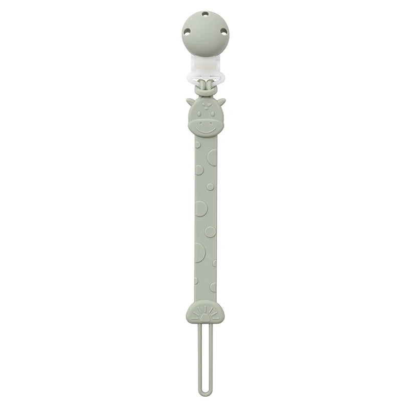 Zawieszka do smoczka silikonowa w kształcie żyrafy Zielony 26cm