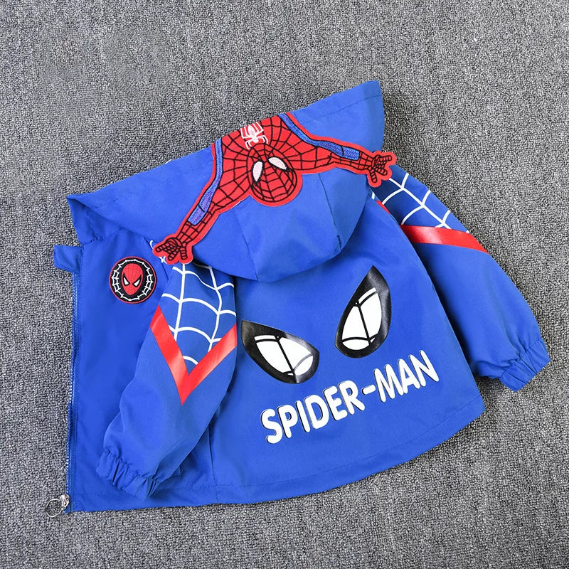 Kurtka chłopięca ze Spidermanem Niebieski