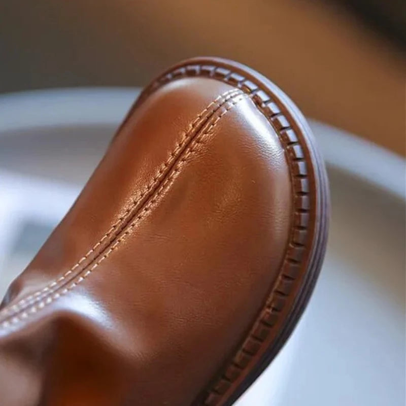 Buty dziewczęce kozaki nieocieplane